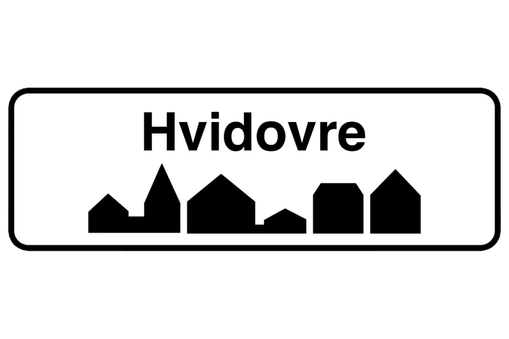 Byskilt med teksten "Hvidovre" i fokus, der fremhæver bynavnet og understøtter vores malerfirma i Hvidovre.